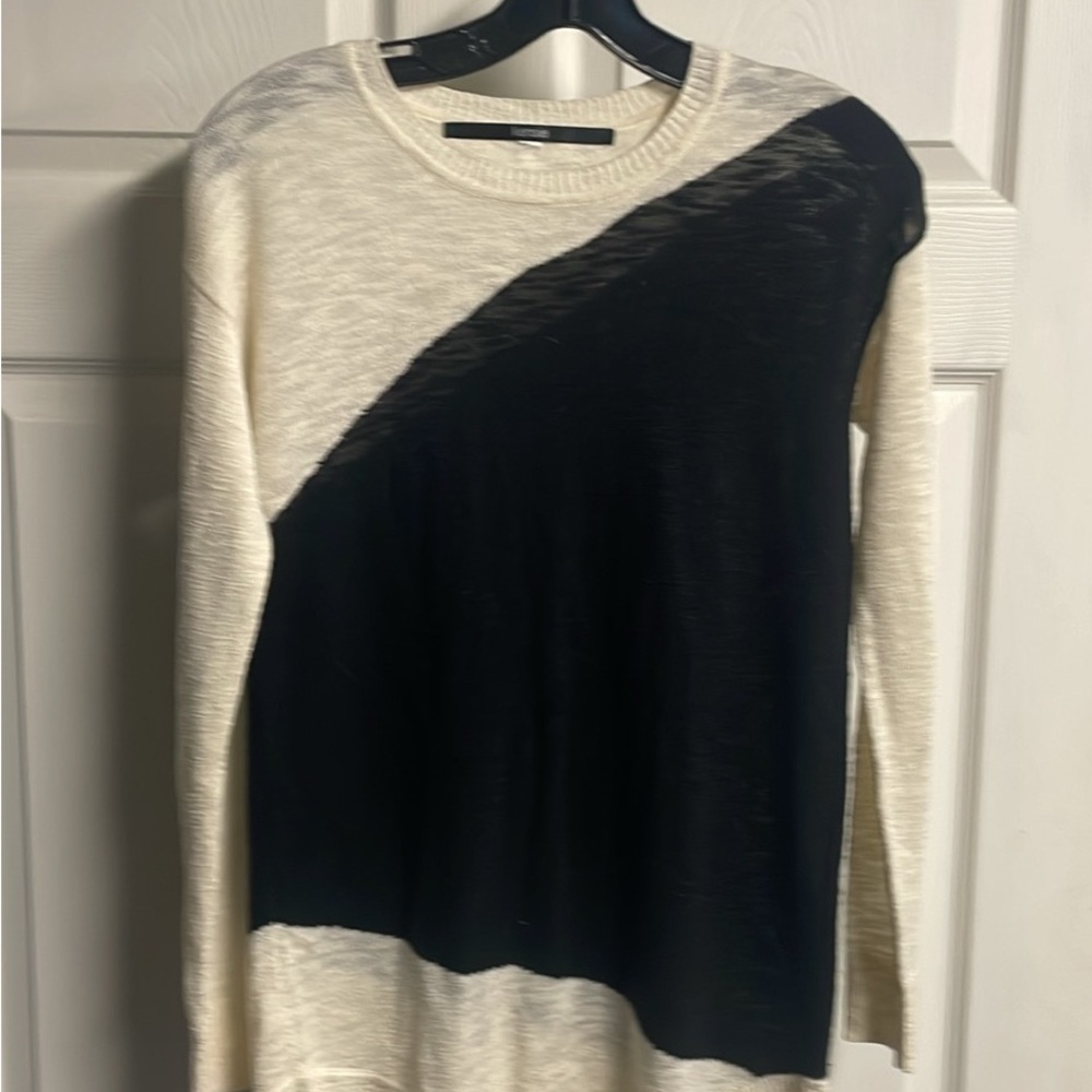 Black and Cream Sweater